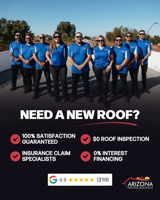 Static ad built for Arizona Pristine Roofing