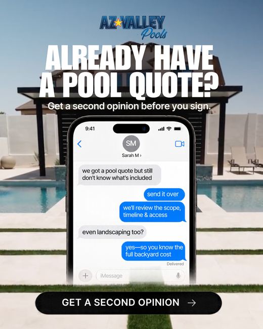 Static ad built for AZ Valley Pools