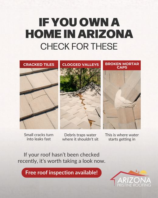 Static ad built for Arizona Pristine Roofing